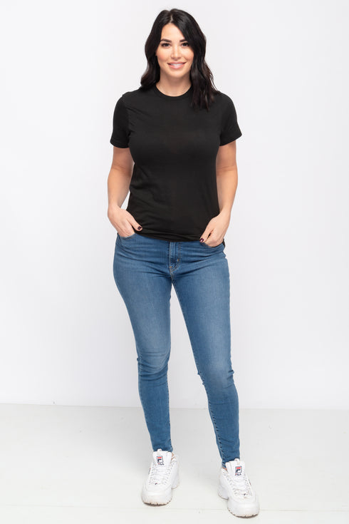 Black Half Sleeves T-Shirt