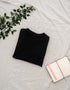 Black Half Sleeves T-Shirt