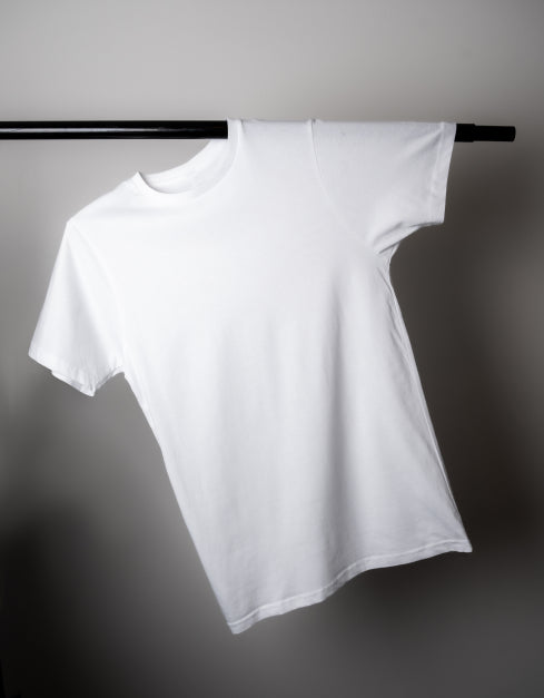 White Half Sleeves T-Shirt