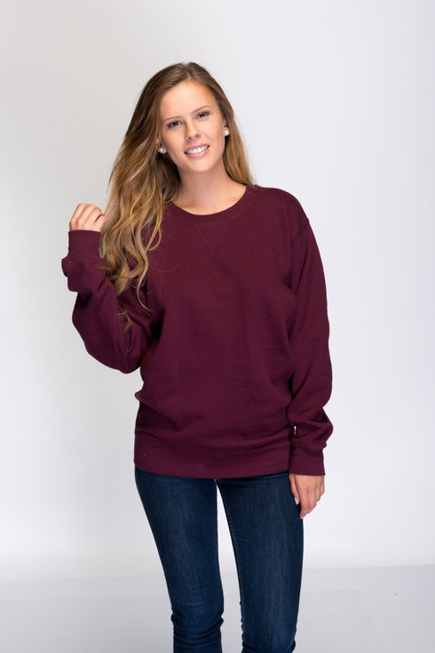 Maroon Pullover Sweatshirt