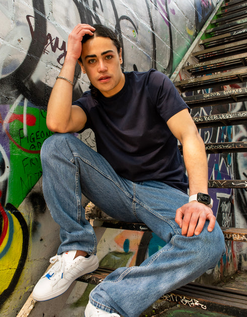 Navy Half Sleeves T-Shirt