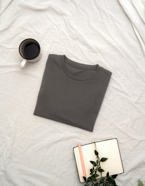 Steel Grey Half Sleeves T-Shirt
