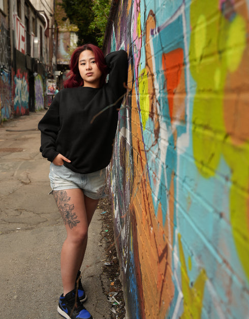 Black Mid-weight Pullover