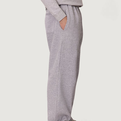 Heather Grey Wide Leg Sweatpants