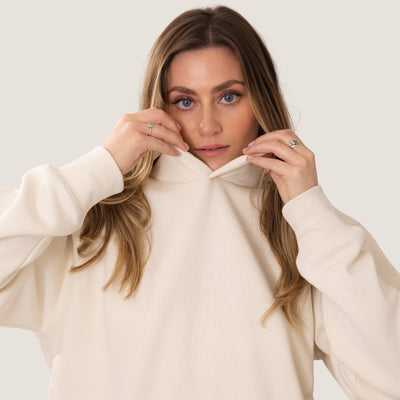 Ivory GhostWeight Hoodie